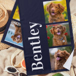 Create Your Own 4 Photo Collage Personalized Dog Beach Towel<br><div class="desc">Enjoy beach days this summer with your best friend with a custom Pet Photo Collage Beach Towel. When you have so many fun memories and photos , one photo isn't enough . Our Dog Photo Collage Towel has four photos. Whether you have a new puppy , or to memorialize all...</div>