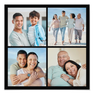 Create Your Own 4 Photo Collage Photo Enlargement Print