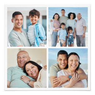 Create Your Own 4 Photo Collage Photo Enlargement Print