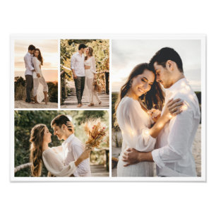 Create Your Own 4 Photo Collage Photo Enlargement Print