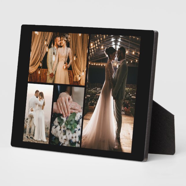 Create Your Own 4 Photo Collage Plaque (Side)