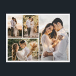 Create Your Own 4 Photo Collage Postcard<br><div class="desc">Create your own 4 Photo Collage for Christmas, Birthdays, Weddings, Anniversaries, Graduations, Father's Day, Mother's Day or any other Special Occasion, with our easy-to-use design tool. Add your favourite photos of friends, family, vacations, hobbies and pets and you'll have a stunning, one-of-a-kind photo collage. Our custom photo collage is perfect...</div>