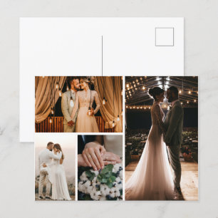 Create Your Own 4 Photo Collage Postcard