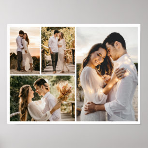 Create Your Own 4 Photo Collage Poster