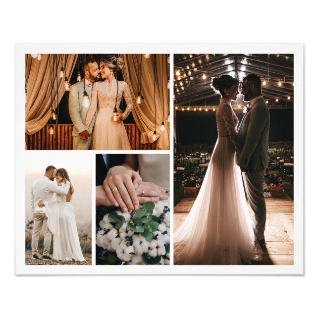 Create Your Own 4 Photo Collage Print (Front)