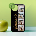 Create Your Own 4 Photo Collage - Script Name iPhone 16 Case<br><div class="desc">Use up to four square or selfie phone photos to create a unique and personal gift. Or you can keep the hipster puppy and make a trendy keepsake. If you need to adjust the pictures,  click on the customize tool to make changes.</div>