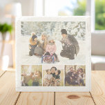 Create Your Own 4 Photo Collage Stone Coaster<br><div class="desc">Create your own custom photo collage stone coaster featuring 4 of your favourite picture memories making a great gift for friends and family or personalized kitchen decor.</div>