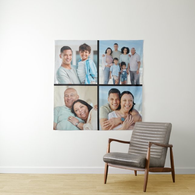 Create Your Own 4 Photo Collage Tapestry (In Situ)