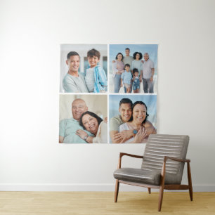 Create Your Own 4 Photo Collage Tapestry