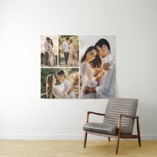 Create Your Own 4 Photo Collage Tapestry