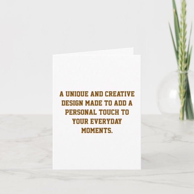 Create Your Own 4" x 5.6" Folded Note Card (Front)