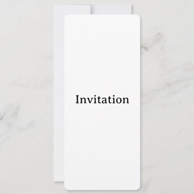 Create Your Own 4" x 9.25" Rounded Invitation (Front)