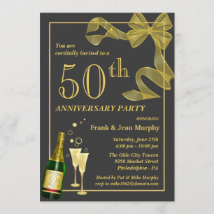 Create your own 50th ANNIVERSARY Party Invitations
