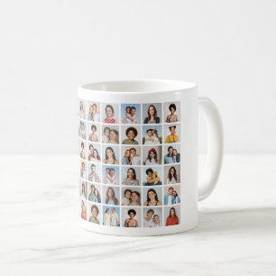 Create Your Own 54 Photo Collage Coffee Mug