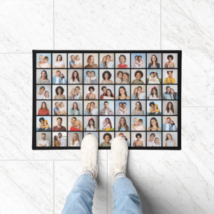 Create Your Own 54 Photo Collage Doormat