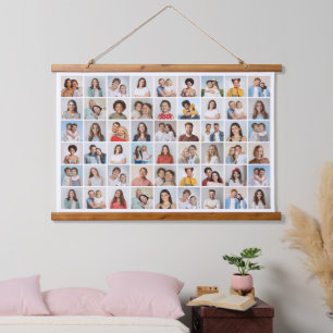 Create Your Own 54 Photo Collage Hanging Tapestry