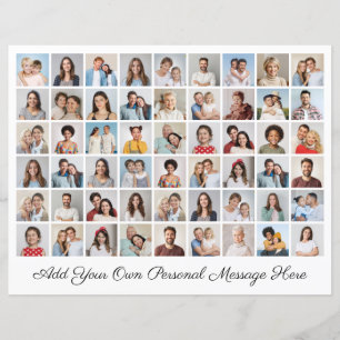 Create Your Own 54 Photo Collage Paper Sheet