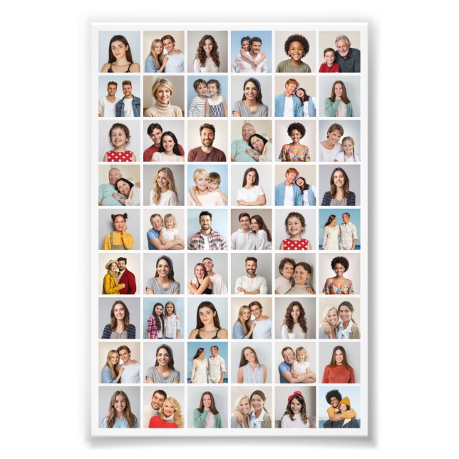 Create Your Own 54 Photo Collage Print (Front)