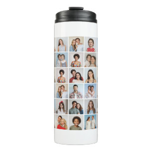 Create Your Own 54 Photo Collage Thermal Tumbler