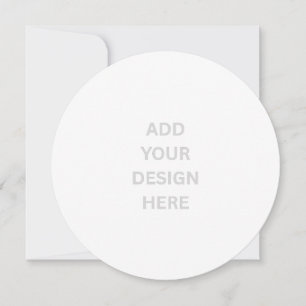 Create Your Own 5.25" Circle Invitation