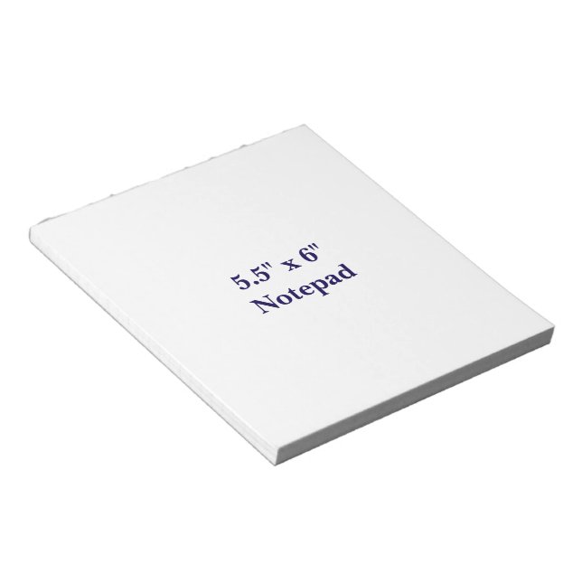 Create Your Own 5.5" x 6" Notepad (Angled)