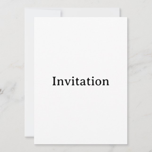 Create Your Own 5.5" x 7.5" Squared Invitation (Front)