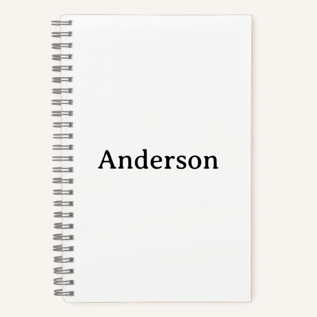 Create Your Own 5.5" x 8.5" Spiral  Notebook (Front)
