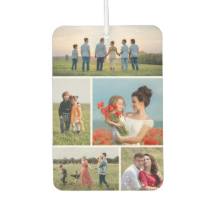 Create Your Own 5 Photo Collage Air Freshener