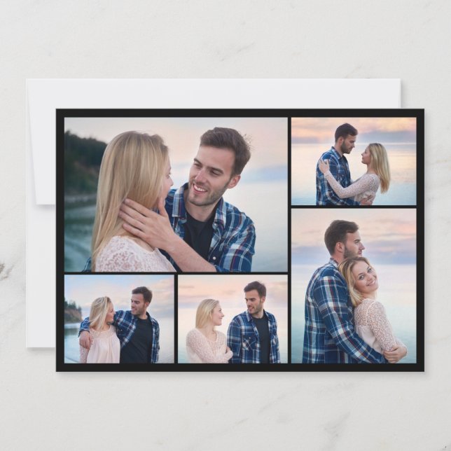 Create Your Own 5 Photo Collage Card (Front)