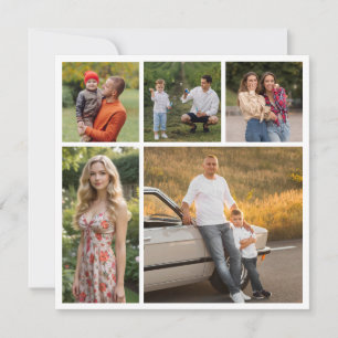 Create Your Own 5 Photo Collage Card