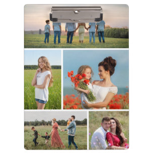 Create Your Own 5 Photo Collage Clipboard