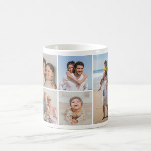 Create Your Own 5 Photo Collage Coffee Mug
