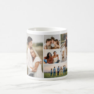 Create Your Own 5 Photo Collage Coffee Mug