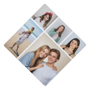 Create Your Own 5 Photo Collage Graduation Cap Topper