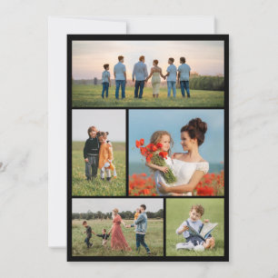 Create Your Own 5 Photo Collage Invitation
