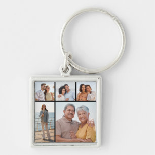 Create Your Own 5 Photo Collage Keychain