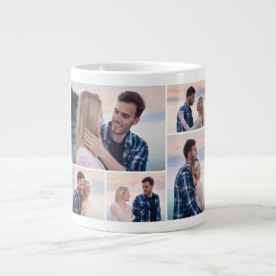 Create Your Own 5 Photo Collage Large Coffee Mug