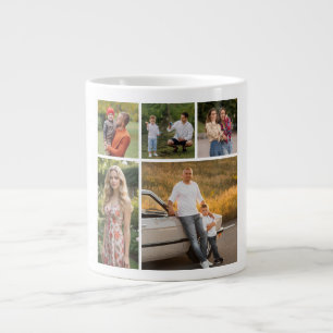 Create Your Own 5 Photo Collage Large Coffee Mug
