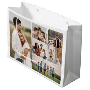 Create Your Own 5 Photo Collage Large Gift Bag
