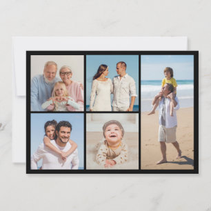Create Your Own 5 Photo Collage  Note Card