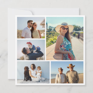 Create Your Own 5 Photo Collage Note Card