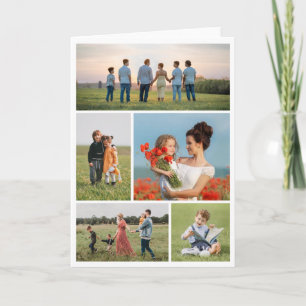Create Your Own 5 Photo Collage Note Card