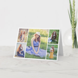 Create Your Own 5 Photo Collage Note Card