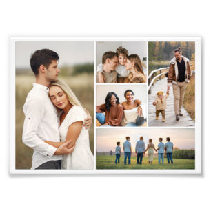 Create Your Own 5 Photo Collage Photo Enlargement Print