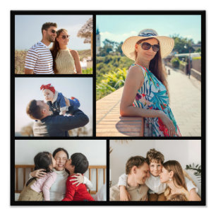 Create Your Own 5 Photo Collage Photo Enlargement Print