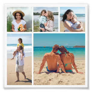 Create Your Own 5 Photo Collage Photo Enlargement Print