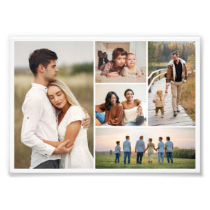 Create Your Own 5 Photo Collage Photo Enlargement Print