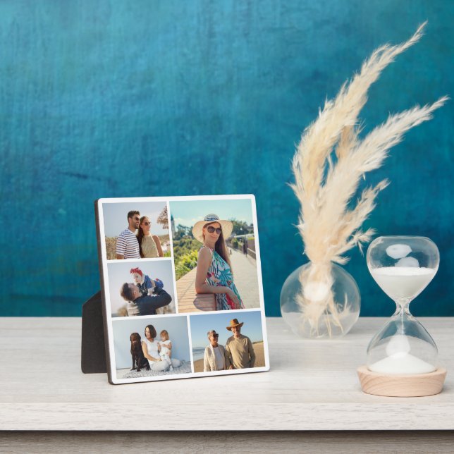 Create Your Own 5 Photo Collage Plaque (Insitu)