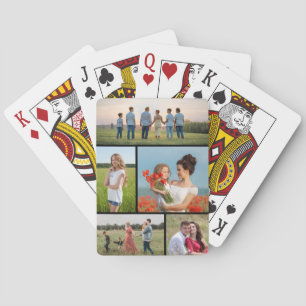 Create Your Own 5 Photo Collage Playing Cards