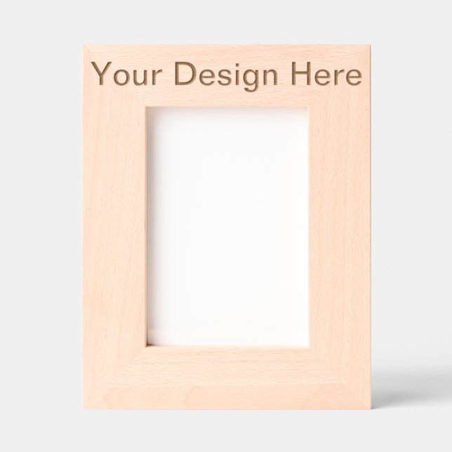 Customised 2.7 cm x 17.78 cm Portrait, Frame Style: natural (Front)